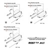 CUESOUL ROST T19 Integrated Shaft Flight Big Wing Shape, Two-tone,