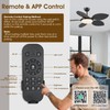 Wiviniya Ceiling Fans with Lights and Remote/APP Control, 48 Inch
