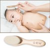 ORW Wooden Beech Handle Wool Brush, Natural White Bristles