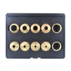 10 Piece Set Solid Brass Precision Machined Router Template Bushings