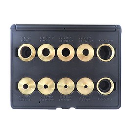 10 Piece Set Solid Brass Precision Machined Router Template Bushings Guide Bearings Set RB