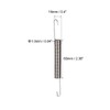 sourcingmap 1.0mmx10mmx60mm Dual Hook Small Tension Spring Nickel Plating 2pcs