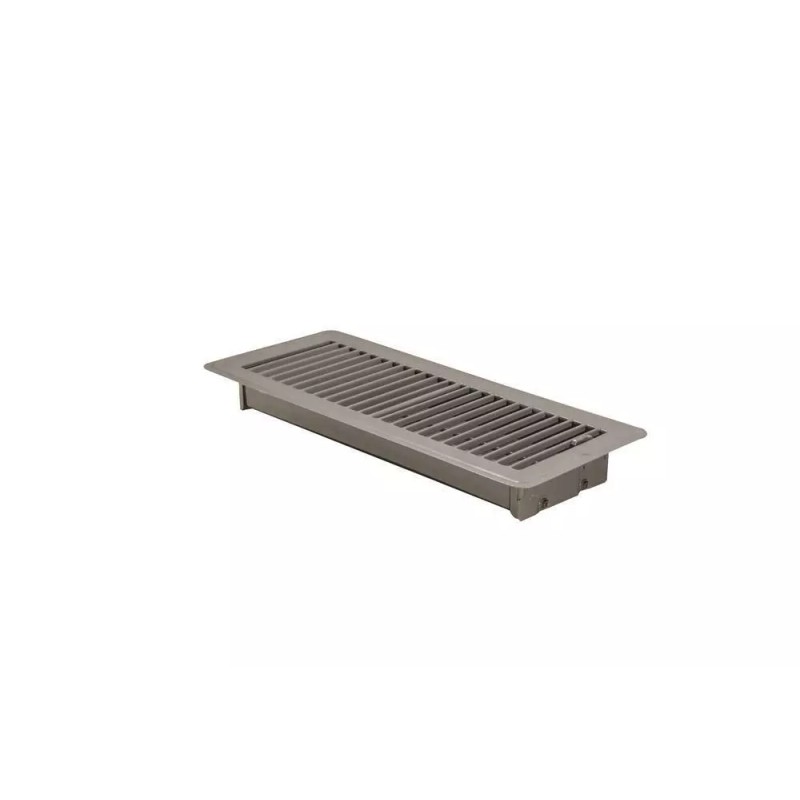 Altus Brown Steel Floor Register Vent Diffuser, Close Damper, Fits