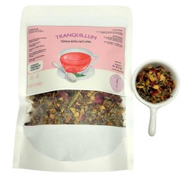 Té Relajante Floral, Tranquillum, Té Herbal Infusion, Tisana Artesanal 100% Natural Formula Magistral, Lavanda, Manzanilla, Azahar