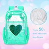 gxtvo 3PCS See Through Backpack Heavy-Duty Set for Women &