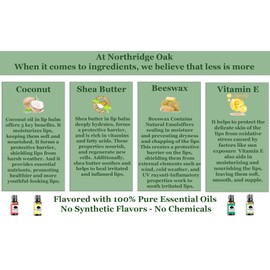 Northridge Oak - 100% All Natural Lip Balm - Blood Orange 5 Pack