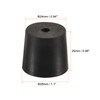 sourcing map Rubber Tapered Plug 24mm to 28mm with Hole