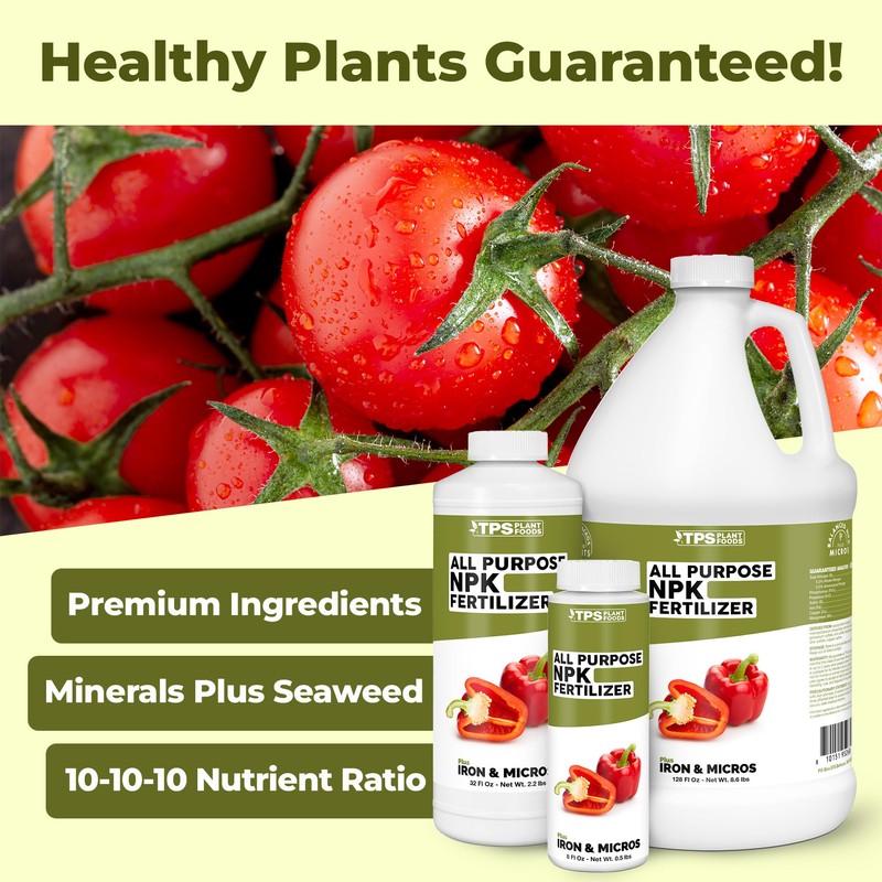 All Purpose NPK Fertilizer, Complete NPK Liquid Plant Food for