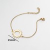 MYANAIL Stainless Steel Sun Bracelet Jewelry Sunshine Circle Chain Bracelet