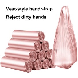 IPLUS Tall Kitchen Drawstring Trash Bags, 7-8 Gallon, 100 Count (Rose Gold, 7-8 Gallon)