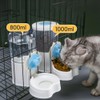 Pet Hanging Automatic Feeders Drinking Bowls，Gravity Rabbit Feeder and Water