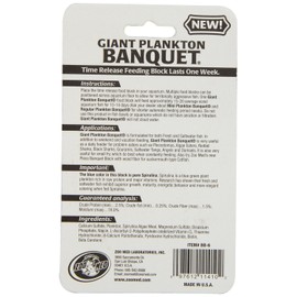 Zoo Med Laboratories AZMBB6 Plankton Banquet Block Feeder Giant, 2 Count