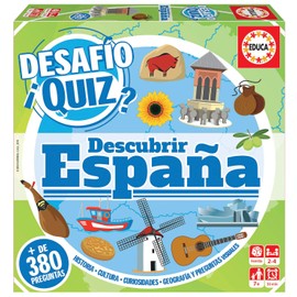 Desafío Quiz Descubrir España Juego de Mesa Tipo Maratón