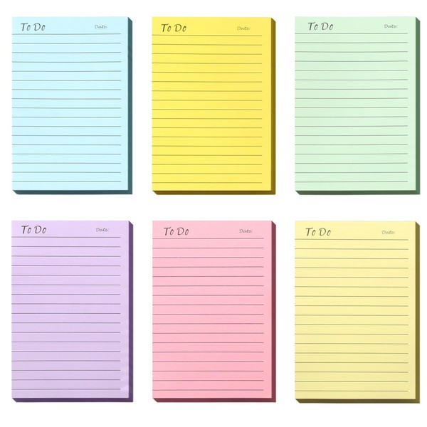 newplenty Newplenty To Do Liste Haftnotizen Notizzettel, Linierte Sticky Notes,