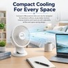 A2Z 5 Inch USB AC DC Desk Fan Clip Fan