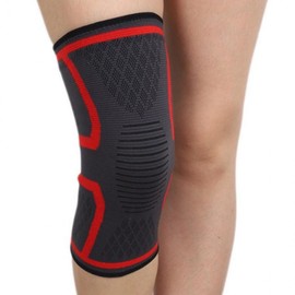 Sports Protective Gear Exercise Band for Health and Running Knee Pad Red/L 1pc 5ea