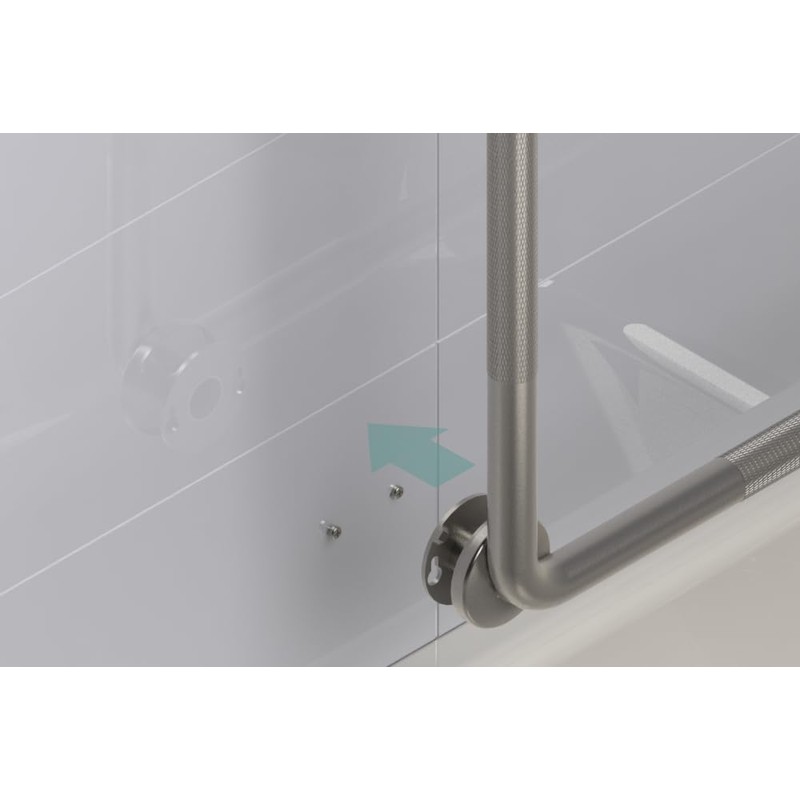 HEALTHCRAFT L-Shaped 30" x 30", 90 Angle Grab Bar -