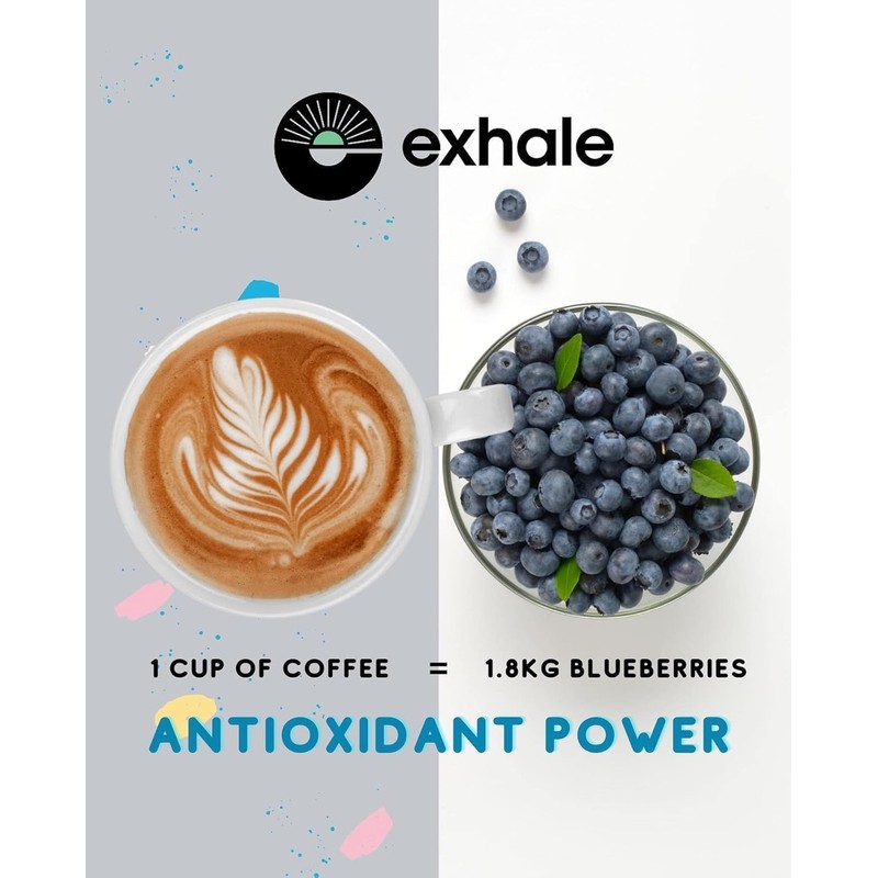 EXHALE Organic Chemical-Free Wholebean Decaf Coffee 225G - Mycotoxin Free