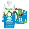 Orgain Creamy Chocolate Vegan Protein Shake - 20g Plant-Based Protein, Organic Meal Replacement, Gluten-Free, Dairy-Free, Soy-Free - 11 Fl Oz (Pack of 12)