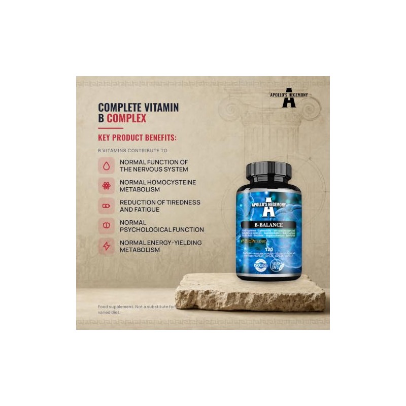 B-Balance 120 Vegan Capsules - Vitamin B Complex Contains Vitamins