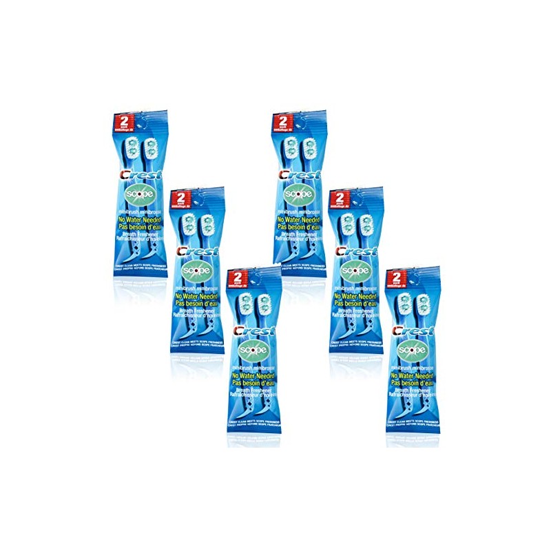 Crest Scope | Mini Brushes-Disposable Toothbrushes with Toothpaste and Pick
