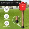 4×4 Post Base 4 Pcs,Deck Post Brackets,Inner Size 3.5"x3.5" Thick