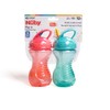 Nuby 2-Pack Flip-It Easy Grip Cups with Easy-Flo Straw, 10