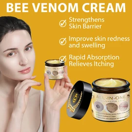 Bienengift Komplettcreme, Bienengift All-in-One Hautreparaturcreme, Professionelle Bienengift-Hautbehandlungscreme, Bienengift Hautregenerations Creme, Bienengift Creme, für alle Hauttypen (1Stück)