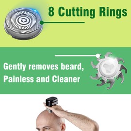 Replacement Blades for Skull Pitbull Gold PRO Razor Heads (Pack of 8)