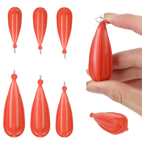 6pcs Fishing Practice Plugs, 6 Sizes Bait Casting Practice Plug