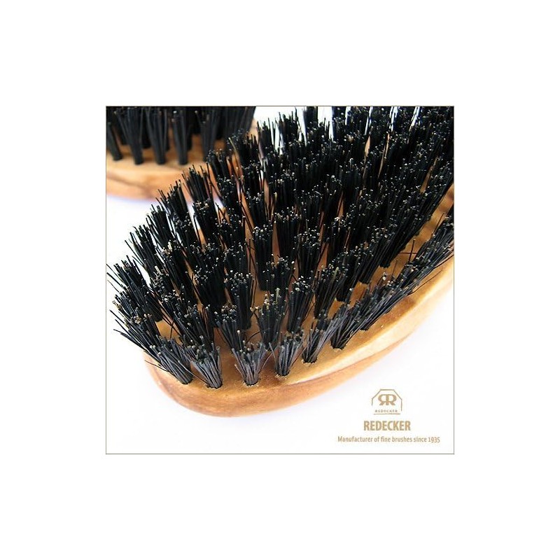 Redecker Olive Wood Hair Brush (Boar Hair) Oval Regular Size