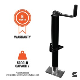 Bastion Distribution New Bastion 5000 lbs A Frame Top-Wind Trailer Jack with Footpad