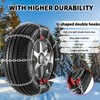 Snow Chains for Car, SUV, Pickup, Truck, Adjustable Portable tire