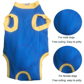 Dog Anxiety Shirt and Wraps Relief Calming Shirt, Dog Surgery Recovery Suit After Spay, Dog Onesies for Small, Medium & Large Pet