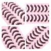 Oreola False Eyelashes, 10 Pairs, Russian Strip Lashes, D Curl