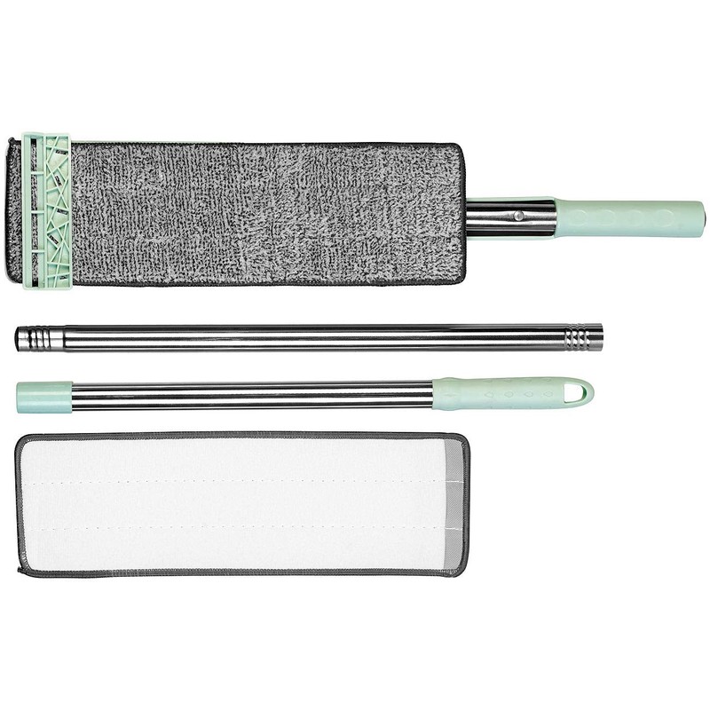 Sichler Haushaltsgeräte Floor Mop with Scraper, 3-Piece Handle, 122 cm