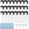 Zubebe 24 Pack 32 oz Plastic Spray Bottle Bulk Empty