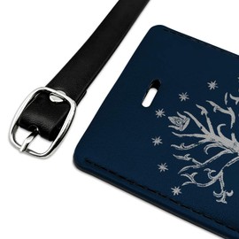 The LORD of The RINGS Tree of Gondor Rectangle Leather Luggage Card ID Tag