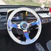 YEHICY 14" Transparent Acrylic Racing Steering Wheel 6 Bolt Neo