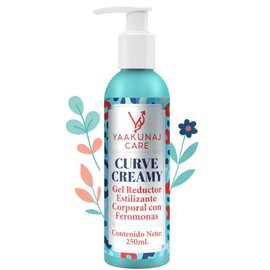 Gel Corporal Con Feromonas - Yaakunaj Care Curve Creamy 250ml - Centella Asiática, Aceite De Romero Y Cola De Caballo - Gel Corporal Para Abdomen, Pernas Y Brazos