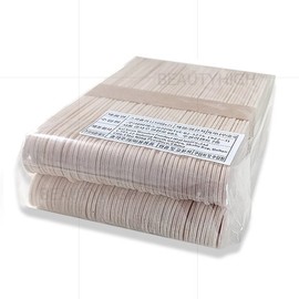 Wooden Spatula 100-Pack (L) Waxing Supplies Hair Removal Wooden Stick / 우드 스파츌라 100개입(L) 왁싱재료 제모 우드스틱