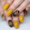 Thanksgiving Press on Square Nails Short Length Glossy Full Cover