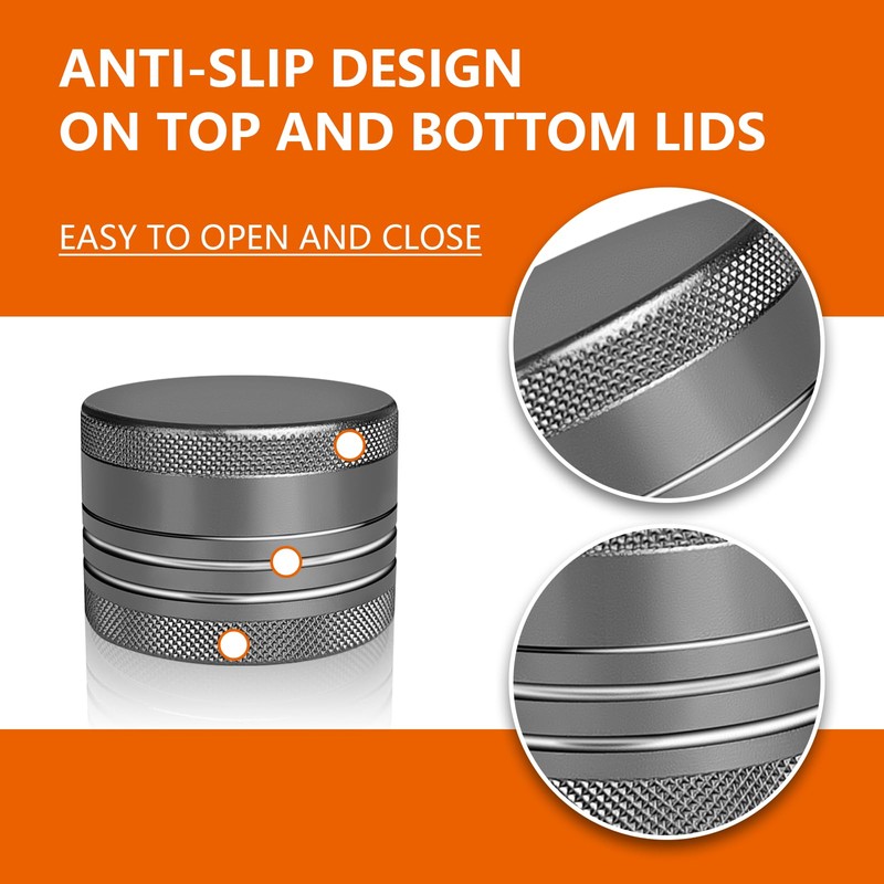 Small Pill Box, Portable Daily Box, Aluminium Alloy Round Container