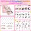 Nasjac Kit para Hacer Pulseras Niñas, 134 Piezas Cuentas para