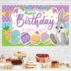 Crenics Easter Birthday Party Decorations, Easter Bunny Happy Birthday &