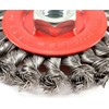 Forney 72759 4-Inch x .020 x 5/8-11 Knot Wire Wheel