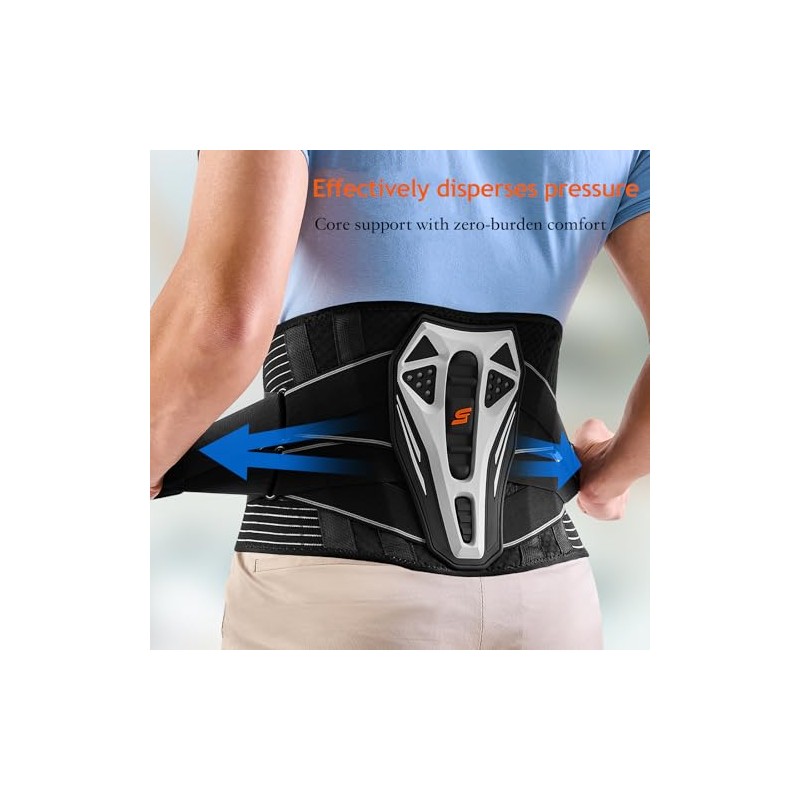 SueStar Back Support with 3D Support Pad, back brace lower