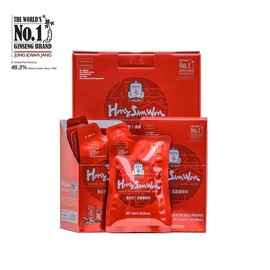 Korean Red Ginseng Energy Drink – Liquid Herbal Supplement with Jujube, Ginger, Cinnamon & Goji Berry – Energy, Immunity, Pre-Workout, Caffeine-Free, Vegan, 20 Pack