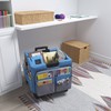 ECR4Kids Universal Rolling Cart with Canvas Organizer Bag, Mobile Storage,