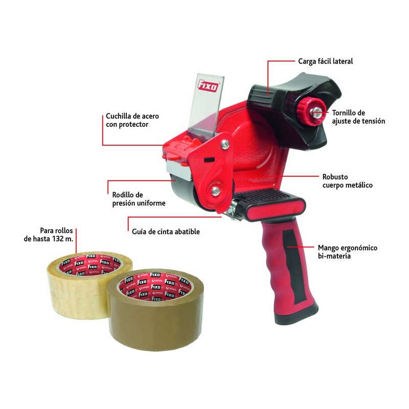 PORTAROLLOS PRECINTO FIXO PARA ROLLOS HASTA 132M.